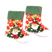 Wholesale New Large Led Luminous Christmas Socks Gift Bag Nihaojewelry main image 3