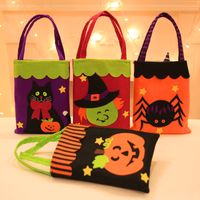 Wholesale Non-woven Stickers Tote Bag Halloween Decoration Supplies Nihaojewelry main image 1