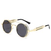Fashion Geometric Ac Round Frame Half Frame Women's Sunglasses sku image 3