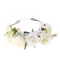 Multi-délicat Europe Et En Amérique Croix Frontière Mode Femmes De Fleur Artificielle Guirlande De Noël Accessoires Cheveux Bande De Cheveux Usine En Gros sku image 2