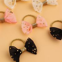 أزياء Bowknot الأطفال المطاط الفرقة الشعر حبل الجملة Nihaojewelry main image 4