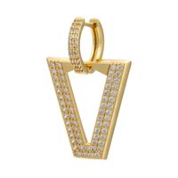 Wholesale Micro-studded Zircon Earrings Inverted Triangle Earrings Nihaojewelry sku image 3