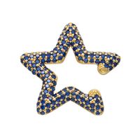 Wholesale Color Diamond Micro-inlaid Five-pointed Star Ear Clip Nihaojewelry sku image 22