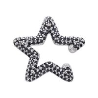 Gros Couleur Diamant Micro-incrusté Étoile À Cinq Branches Clip D'oreille Nihaojewelry sku image 24