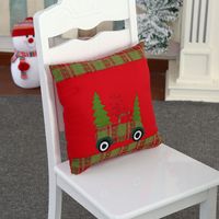 Wholesale New Flannel Embroidered Pillowcase Christmas Decorations Nihaojewelry sku image 1