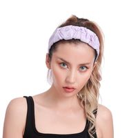 Creative New Chiffon Pleated Fabric Spring And Summer Simplicity With Gold Flash Wide Brim Hair Band Non-slip All-matching Headband main image 6