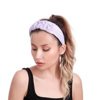 Creative New Chiffon Pleated Fabric Spring And Summer Simplicity With Gold Flash Wide Brim Hair Band Non-slip All-matching Headband main image 5