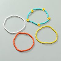 Flower Candy Color Rice Bead Simple Bracelet 4-piece Set Wholesale Jewelry Nihaojewelry sku image 1