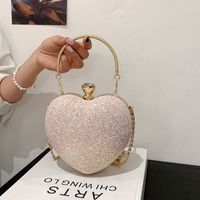 Cute Sequined Heart-shaped Handbag Wholesale Nihaojewelry main image 1
