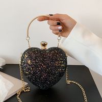 Cute Sequined Heart-shaped Handbag Wholesale Nihaojewelry main image 4