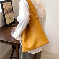 Simple Large-capacity Solid Color Shoulder Bag Wholesale Nihaojewelry main image 6