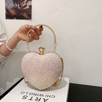 Cute Sequined Heart-shaped Handbag Wholesale Nihaojewelry sku image 2