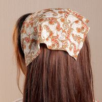 Wholesale Floral Pattern Triangle Scarf Hairband Nihaojewelry main image 4