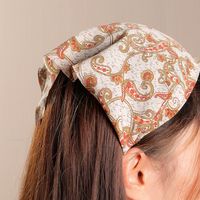 Wholesale Floral Pattern Triangle Scarf Hairband Nihaojewelry main image 5