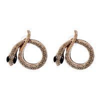New Retro Diamond-studded Snake Earrings Wholesale Nihaojewelry main image 1