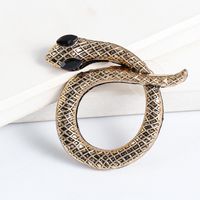 New Retro Diamond-studded Snake Earrings Wholesale Nihaojewelry main image 5