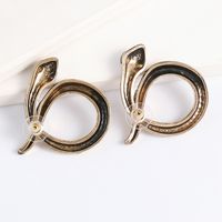 New Retro Diamond-studded Snake Earrings Wholesale Nihaojewelry main image 6