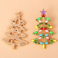 Pendientes De Navidad De 54729, Moda Europea Y Americana, Gran Venta, Nuevos Pendientes De Árbol De Navidad Con Dibujos Animados, Joyería Incrustada De Diamantes De Imitación main image 4