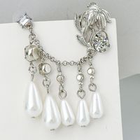 Vintage Fashion Inlaid Pearl Geometric Earrings Wholesale Nihaojewelry main image 6