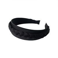 Wholesale Simple Solid Color Braided Wide-brimmed Headband Nihaojewelry main image 6