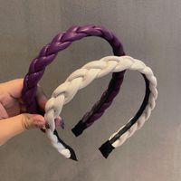 New Leather Face Wash Hair Bands Women's All-match Outing Simple Korean Internet Celebrity Wide-edged Headband Whip Hair Fixer Bundle Hairpin main image 3