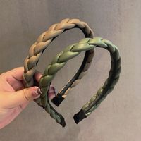 New Leather Face Wash Hair Bands Women's All-match Outing Simple Korean Internet Celebrity Wide-edged Headband Whip Hair Fixer Bundle Hairpin main image 4