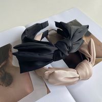 Wholesale Korean Satin Bowknot Wide-brimmed Headband Nihaojewelry main image 5