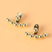 Boucles D&#39;oreilles Boules De Couleur Unie De Mode Simple En Gros Nihaojewelry main image 4