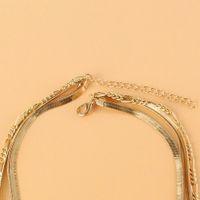 Europe And America Cross Border Fashion Ornament Gold Multi-layer Snake Bones Chain Necklace Sexy Clavicle Necklace For Women 18170 main image 3