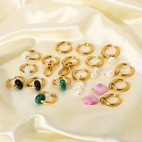 Circle Plating Stainless Steel No Inlaid Gold Plated Earrings main image 1