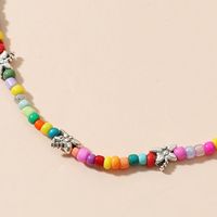 Wholesale Jewelry Bohemian Color Beaded Butterfly Anklet Nihaojewelry main image 4