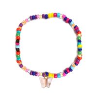 European And American Retro Fashion Butterfly Color Beaded Beach Anklet Bracelet Bohemian Ethnic Style Bead Foot Ornaments Women main image 6