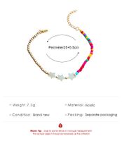 European And American New Popular Women's Acrylic Stars Stitching Color Bead Anklet Ins Style Trend Internet Celebrity Foot Ornaments main image 5