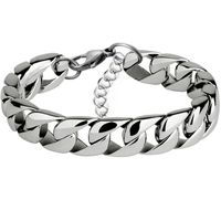 Fashion Geometric Titanium Steel No Inlaid Men's Bracelets main image 1