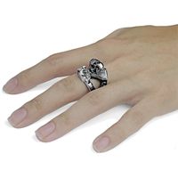 Evil Spirit Knight Skull Engine Ring European And American Punk Personality Retro Biker's Ring Exclusive For Cross-border main image 5