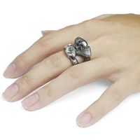 Evil Spirit Knight Skull Engine Ring European And American Punk Personality Retro Biker's Ring Exclusive For Cross-border main image 6
