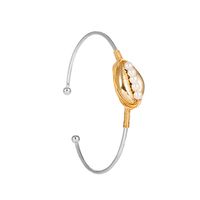 Großhandel Schmuck Mehrfarbige Muschelperle Offenes Armband Nihaojewelry sku image 3
