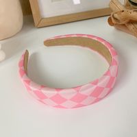 Wholesale Fabric Checkerboard Hair Rope Hair Band Nihaojewelry sku image 3