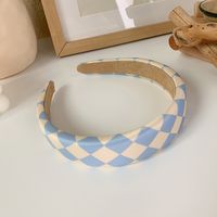Wholesale Fabric Checkerboard Hair Rope Hair Band Nihaojewelry sku image 4