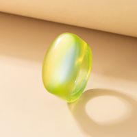 Simple Fashion Transparent Acrylic Resin French Retro Wind Creative Diamond Ring sku image 4