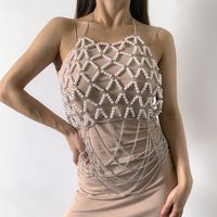 Cadena De Cuerpo De Borla De Bikini De Perlas De Imitación Sexy Al Por Mayor Nihaojewelry sku image 2