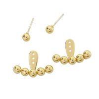 Simple Fashion Solid Color Balls Earrings Wholesale Nihaojewelry sku image 1