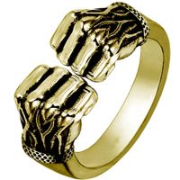 New Fashion Punk Lion Shape Ring Wholesale Nihaojewelry sku image 4
