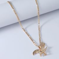 Wholesale Jewelry Retro Dapeng Spreading Wings Eagle Necklace Nihaojewelry sku image 2