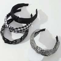 Leopard Check Pattern Headband Wholesale Nihaojewelry sku image 1
