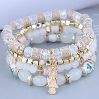 En Gros Mode Métal Hibou Perles De Bonbons Multi-couche Bracelet Nihaojewelry sku image 5