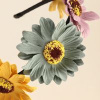 Mode Kontrastfarbe Blumengänseblümchen Stirnband Großhandel Nihaojewelry main image 3