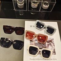 Simple Square Frosted Rough Frame Sunglasses Wholesale Nihaojewelry main image 4