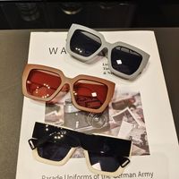 Simple Square Frosted Rough Frame Sunglasses Wholesale Nihaojewelry main image 3