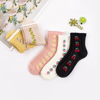 Korean Three-dimensional Lace Fruit Tube Cotton Socks Wholesale Nihaojewelry main image 4